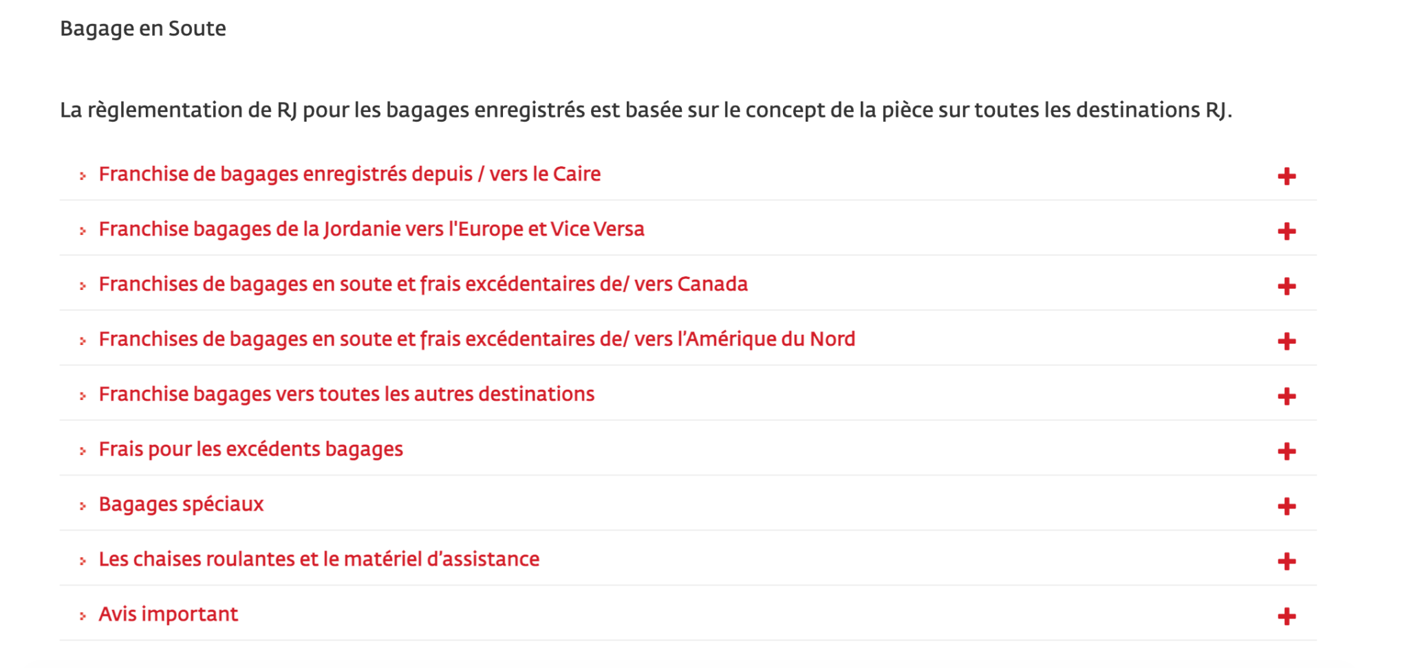 Royal Air Jordanian Comment enregistrer des bagages en soute ?